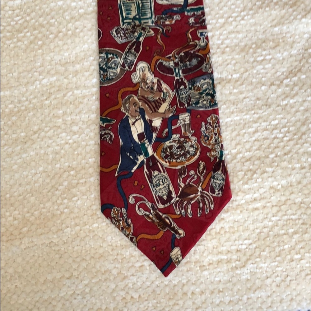 Tabasco Tie. Seafood. Hot Sauce!